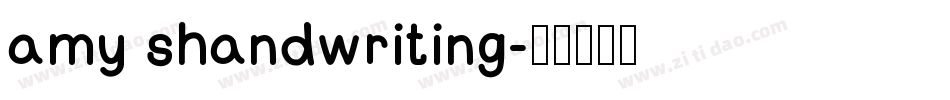 amy shandwriting字体转换